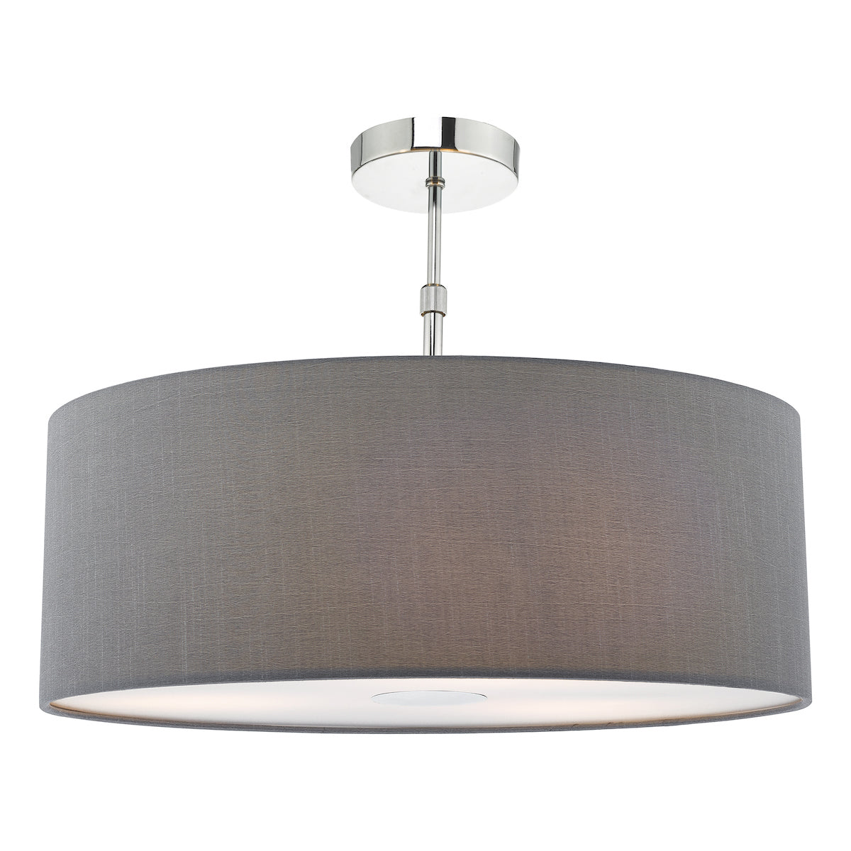 Dar Ronda Grey Faux Silk Easy Fit Shade 60cm