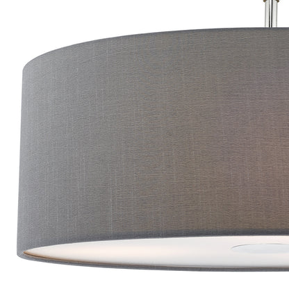 Dar Ronda Grey Faux Silk Easy Fit Shade 60cm