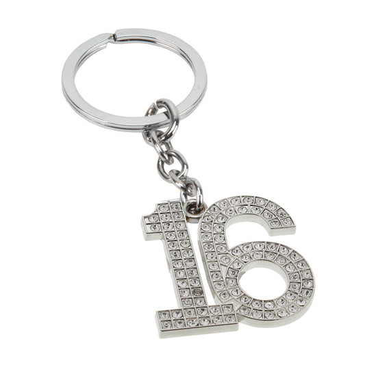 Widdop & Co. Milestones 16th Crystal Keyring