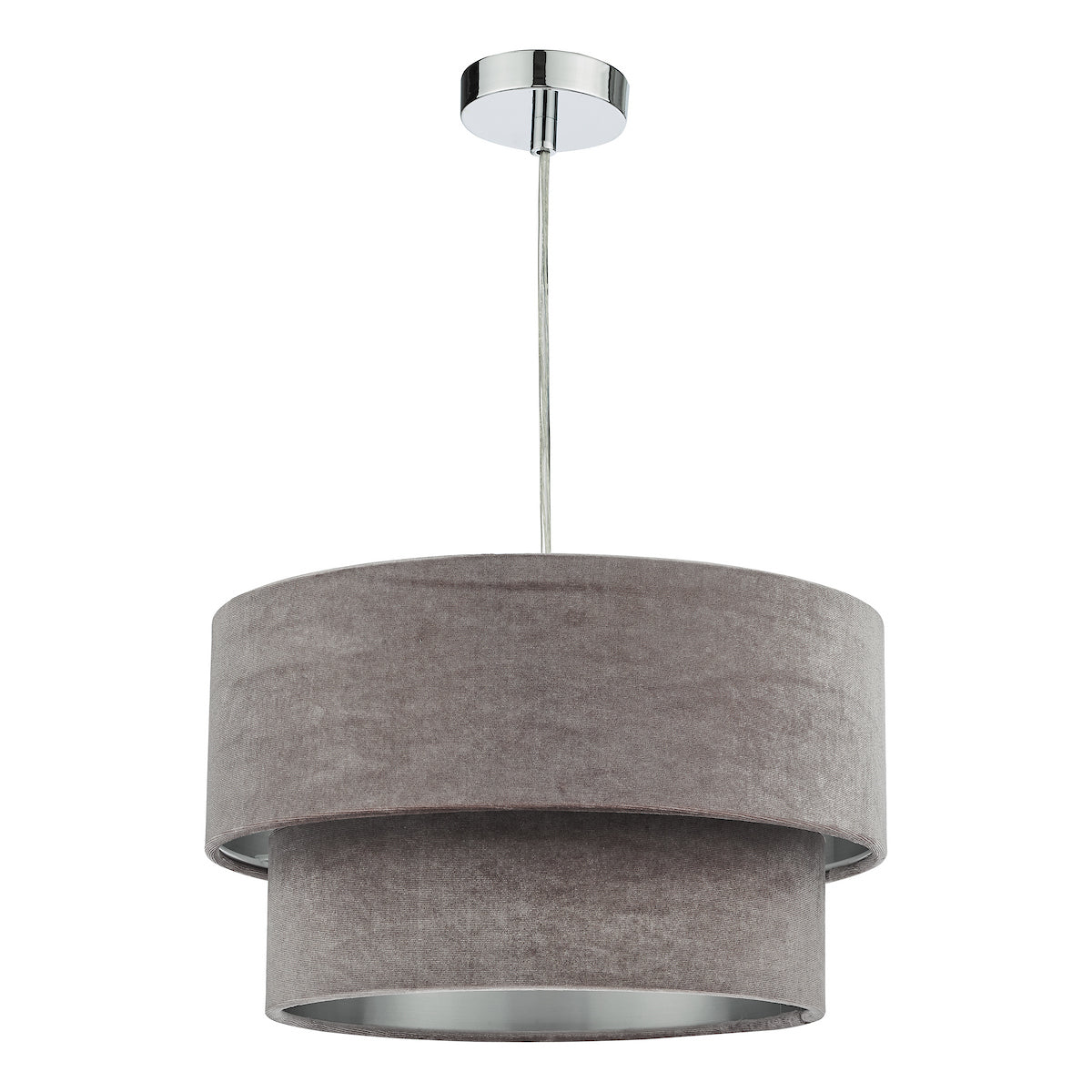 Dar Suvan Easy Fit Teired Velvet Shade Mink With Silver Lining