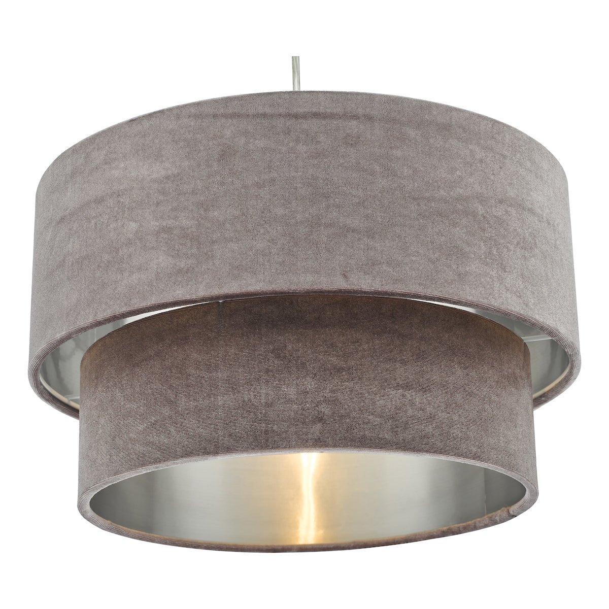 Dar Suvan Easy Fit Teired Velvet Shade Mink With Silver Lining