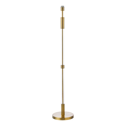 Dar Sylvester Floor Lamp Antique Brass and Glass Base Only