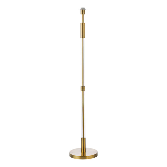 Dar Sylvester Floor Lamp Antique Brass and Glass Base Only
