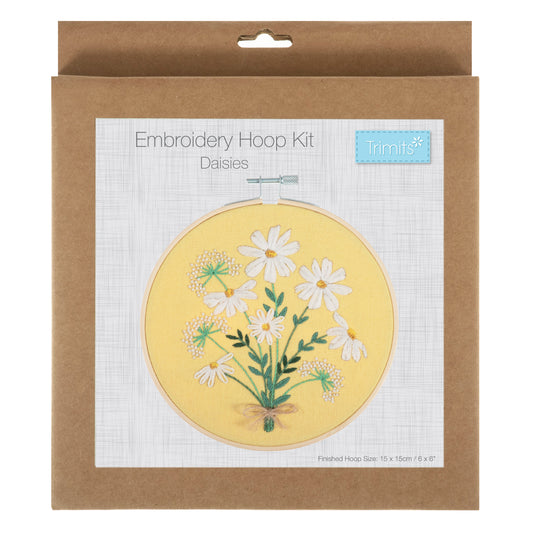 Groves Embroidery Kit with Hoop: Daisies