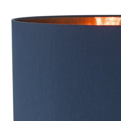 Dar Timon Navy Blue Faux Silk Easy Fit Shade 40cm