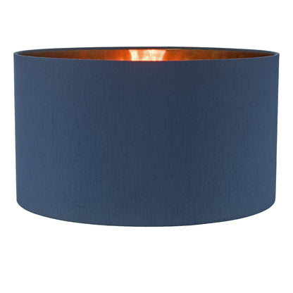 Dar Timon Navy Blue Faux Silk Easy Fit Shade 40cm