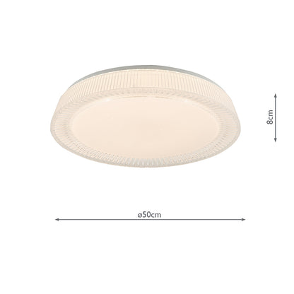 Dar Udell Flush Faceted Acrylic LED