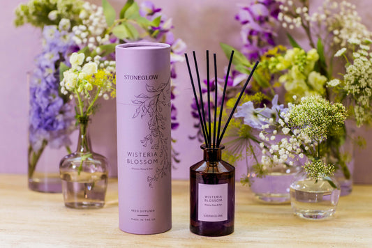 Stoneglow Wisteria, Peony & Pear Scented Reed Diffuser 160ml