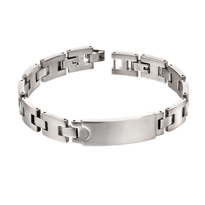 Fred Bennett Stainless Steel ID Bar Bracelet