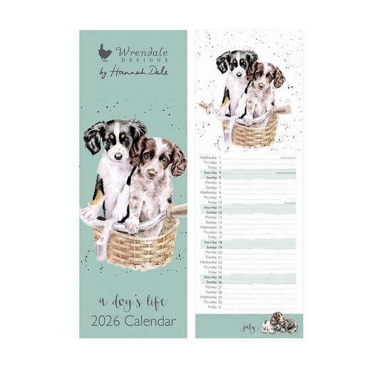 Wrendale Designs 'A Dog's Life' Slim Calendar 2026