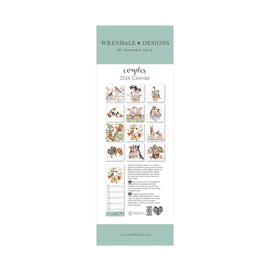 Wrendale Designs 'Yours and Mine' Slim Calendar 2026