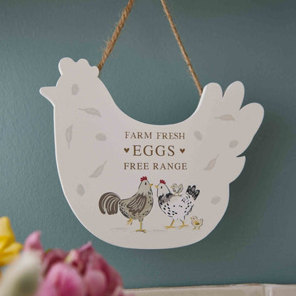 Cooksmart Hen House Lane Farm Fresh Eggs Plaque