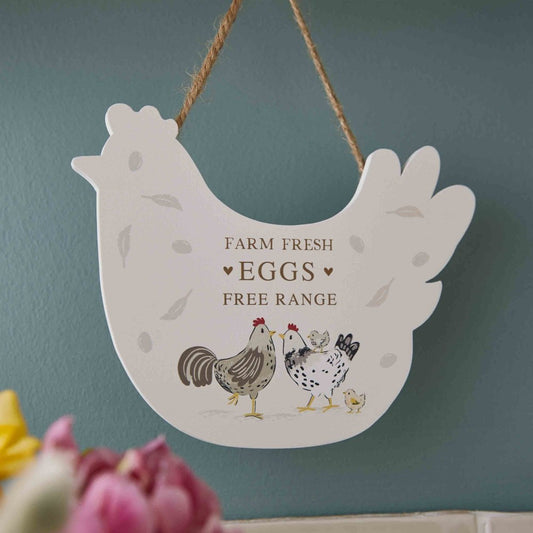 Cooksmart Hen House Lane Farm Fresh Eggs Plaque
