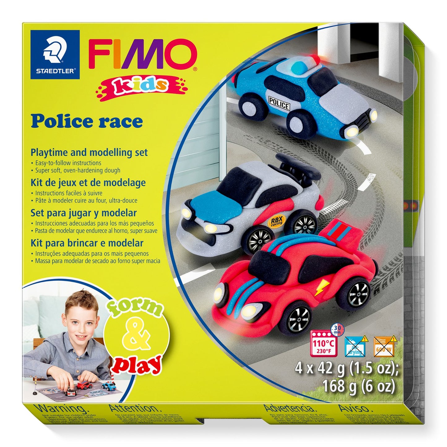 Staedtler FIMO® kids Oven-bake modelling clay Police Race