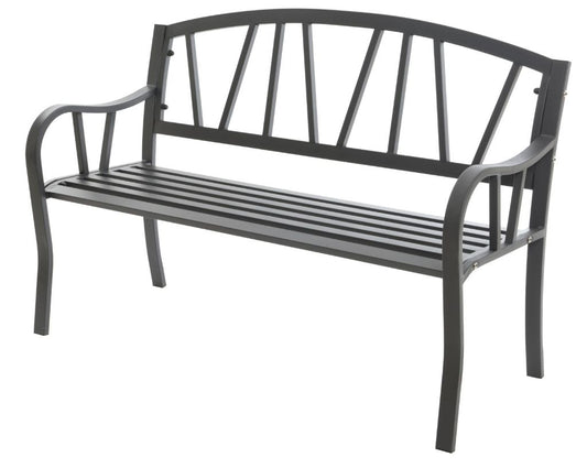 Odense Iron Metal Garden Bench