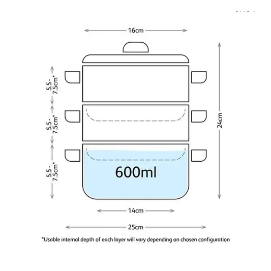 Judge 16cm 3 Tier Steamer Set