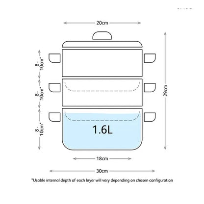 Judge 20cm 3 Tier Steamer Set