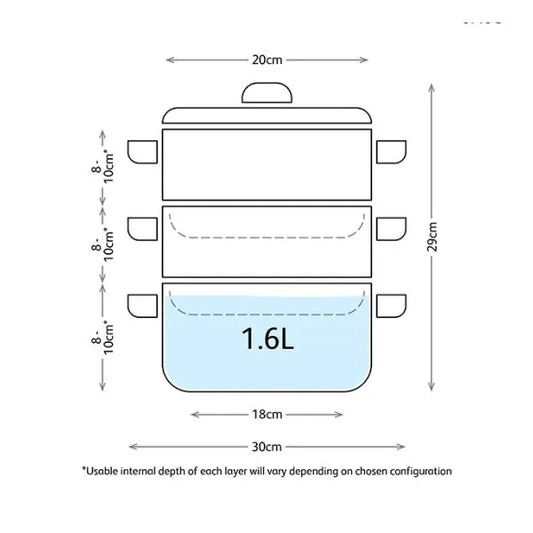 Judge 20cm 3 Tier Steamer Set