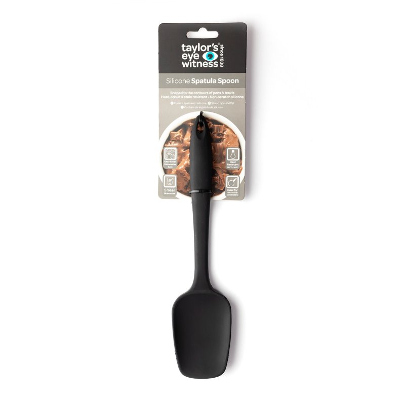 Taylor's Eye Witness Silicone Spatula Spoon in Black