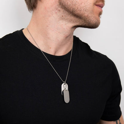 Fred Bennett Double Oval Dog Tag Necklace