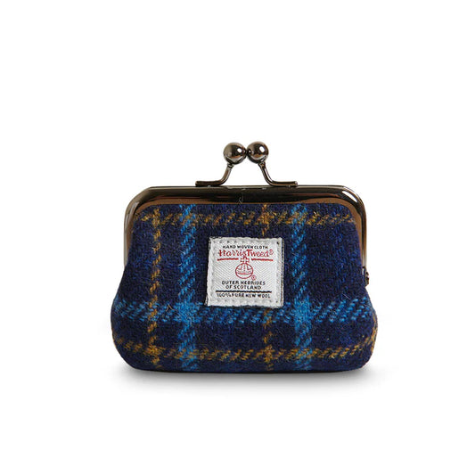 Islander Navy Tartan Coin Purse