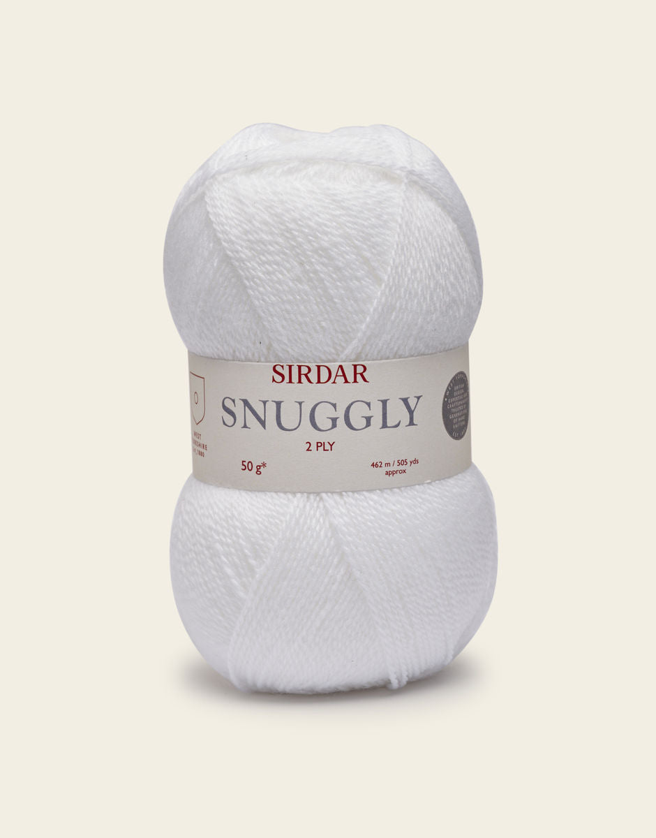 Sirdar Snuggly 2 Ply 50g in White