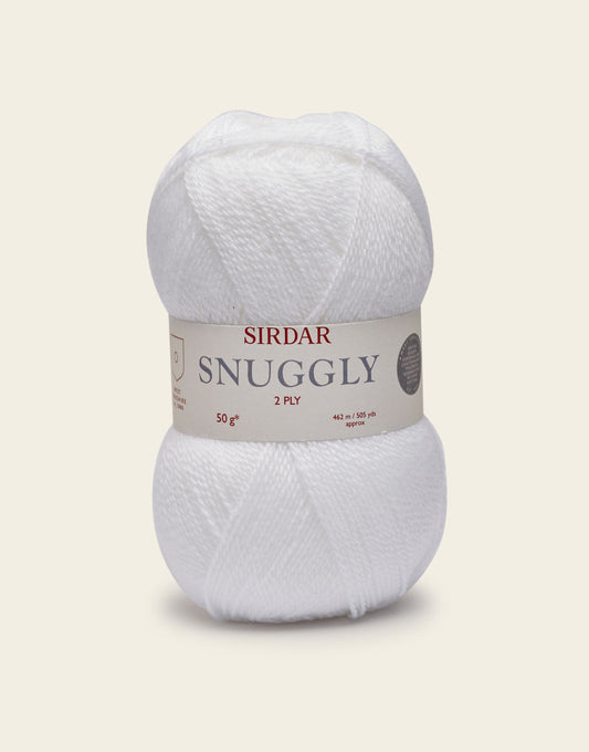 Sirdar Snuggly 2 Ply 50g in White