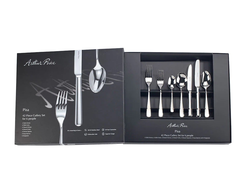 Arthur Price Pisa 42 Piece 6 Person Box Set