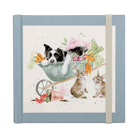 Wrendale Designs 'Sleeping on the Job' Border Collie and Rabbit Password Book
