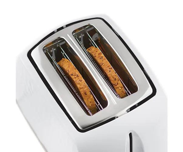 Russell Hobbs 2 Slice Honeycomb Toaster in White