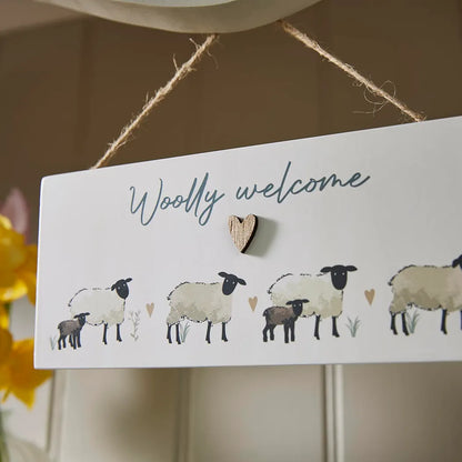 Cooksmart Highland Sheep Woolly Welcome Plaque