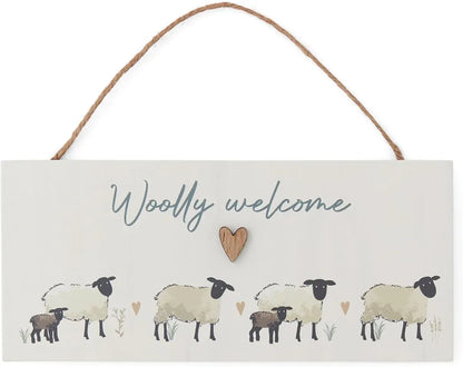 Cooksmart Highland Sheep Woolly Welcome Plaque