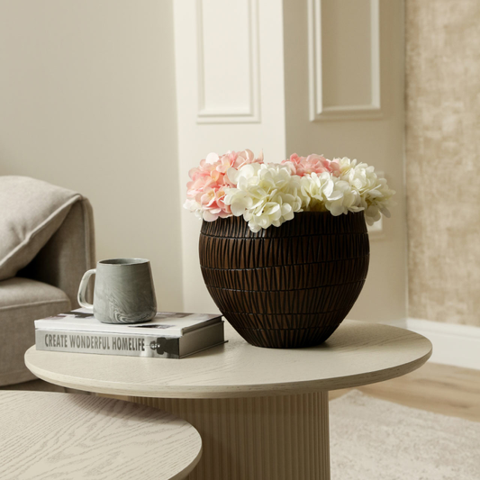 Black and Brown Polyresin Dish