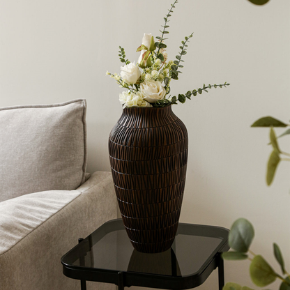 Black and Brown Polyresin Vase
