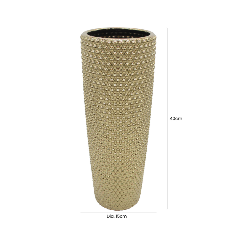 Medium Gold Bubble Design Vase