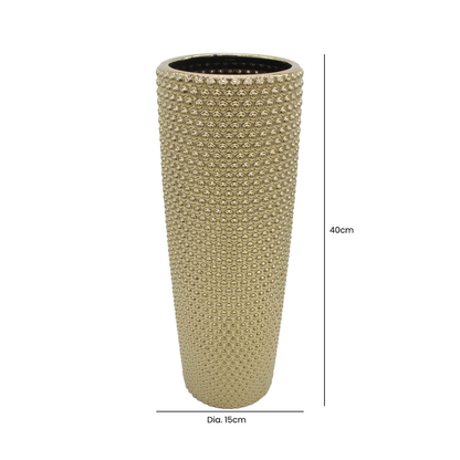 Medium Gold Bubble Design Vase