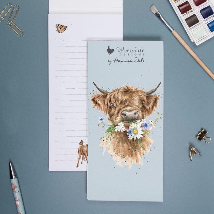 Wrendale Designs 'Daisy Coo' Highland Cow Shopping Pad