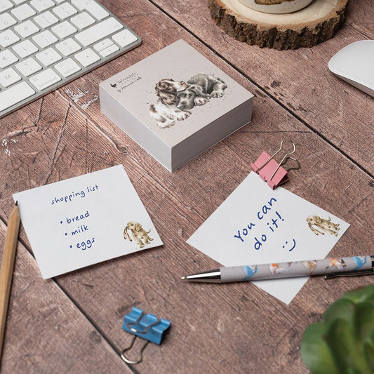 Wrendale Designs 'Growing Old Together' Spaniel and Labrador Sticky Notes