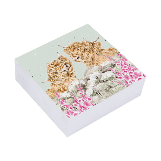 Wrendale Designs 'Just for Moo' Highland Cow Sticky Notes