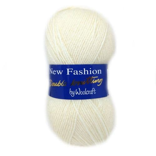 Woolcraft New Fashion Double Knit 100g in Cream