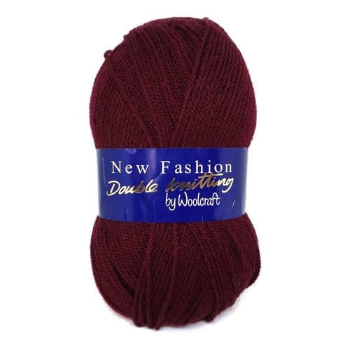 Woolcraft New Fashion Double Knit 100g in Maroon
