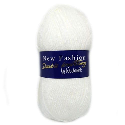Woolcraft New Fashion Double Knit 100g in White